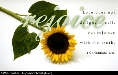 I Corinthians 13:6 (27k) .