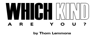 What Kind Are You?, by Thom Lemmons
